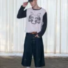 InsGale 25AW 黑白老虎長T