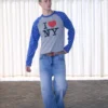 O1CN01cr0E311PIh8FSNeXW__1032861818 InsGale 25AW 星星點點撞色I LOVE NY長袖T